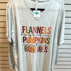 Fall Vneck Tee